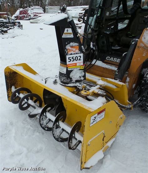 skid steer snow thrower|skid steer snow blower for sale.